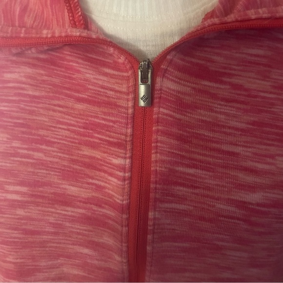 Columbia heather pink/white Lightweight hooded athletic jacket - Picture 4 of 9